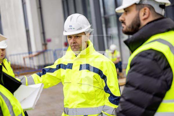 Picture by Sophie Rabey.  09-12-25.  Tour around the development at Les Ozouets Campus that will house post-16 education, including The Guernsey Institute.
Ashley Dupre (Head of Education Capital Projects)