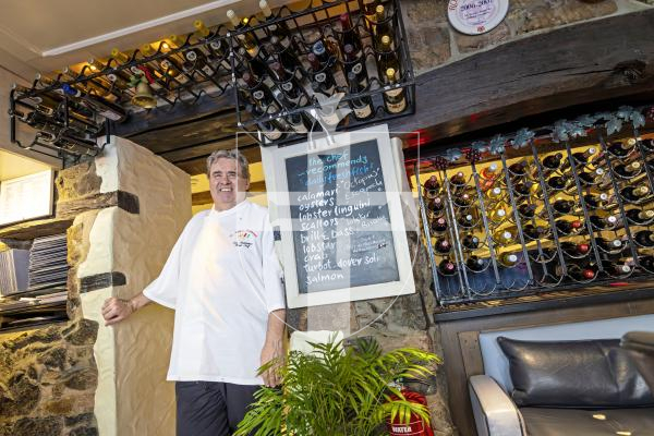 Picture by Peter Frankland. 10-12-25 One of St Peter Port's best known restaurants, Da Nello is closing next month when its co-owners retire. Head chef and co-owner Tim Vidamour.