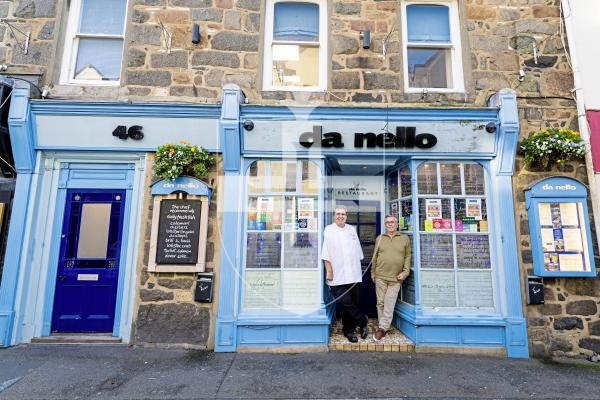 Picture by Peter Frankland. 10-12-25 One of St Peter Port's best known restaurants, Da Nello is closing next month when its co-owners retire. L-R - Tim Vidamour and Manuel Teixeira.
