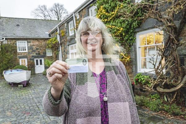 Picture by Sophie Rabey.  18-12-25.  Museum Coordinator Bridgette Pallot at the National Trust of Guernsey Folk & Costume Museum, Saumarez Park.
Story on membership card.