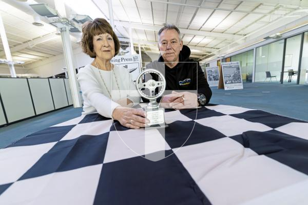 Picture by Peter Frankland. 22-12-25 Marion Longson is the winner of the Fantasy F1 competition. Andre Whiteway is the sponsor and presented the trophy.