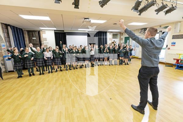 Picture by Sophie Rabey.  20-01-25.  A group of 36 Melrose students are taking part in the 30th anniversary of the Young Voices concert at the O2 Arena this Thursday.