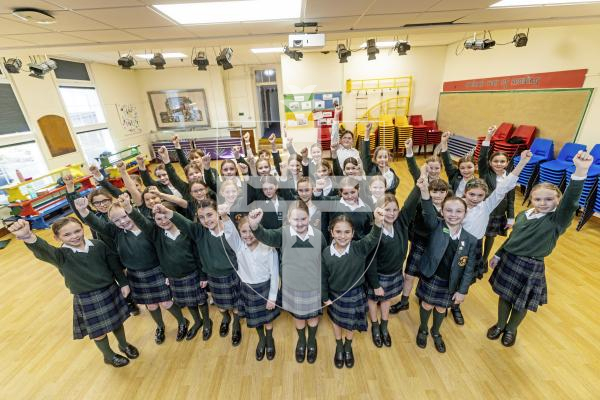 Picture by Sophie Rabey.  20-01-25.  A group of 36 Melrose students are taking part in the 30th anniversary of the Young Voices concert at the O2 Arena this Thursday.