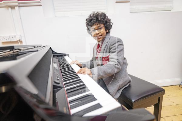 Picture by Sophie Rabey.  21-01-26.  Blanchelande student Ayaan Govender (aged 10) has made a national competition for playing the piano.