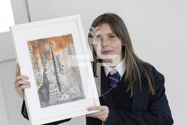 Picture by Peter Frankland. 01-03-26 The Gatehouse Gallery Victor Hugo inspited art exhibition. Chloe Cummins