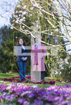 Picture by Peter Frankland. 01-03-26 Chair of Floral Guernsey Sue Bacon with Deputy Sasha Kazantseva-Miller. The Committee for Economic Development has agreed to provide the Floral Guernsey Foundation with a grant of £15,000 plus RPIX per year for the next three years.