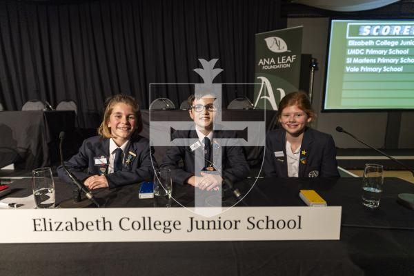 Picture by Sophie Rabey.  03-03-26.  Year 6 de Putron Challenge at Beau Sejour.  Elizabeth College Junior School won the competition and will be representing the island in Jersey in a few weeks time.
L-R Sam Turville (10), Angus Essa (10) and Florrie O'Driscoll (11).