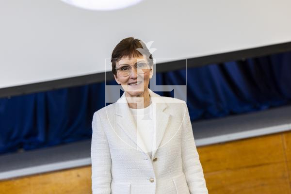 Picture by Sophie Rabey.  09-03-26.  Soroptimist International Guernsey hosted a talk from Dr Helen Sharman CMG OBE for British Science Week and International Women's Day.  Dr Sharman was the first British person to visit space with her visit to the Mir space station in 1991.
She gave a talk today at the Sixth Form Centre to students.