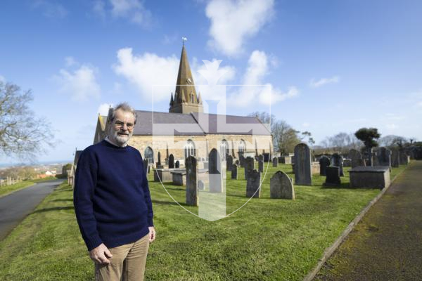 Picture by Peter Frankland. 11-03-26 Rev Nick Drayson is retiring at rector of Castel Church after being in the post for two years.