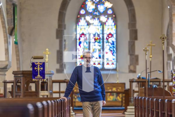 Picture by Peter Frankland. 11-03-26 Rev Nick Drayson is retiring at rector of Castel Church after being in the post for two years.
