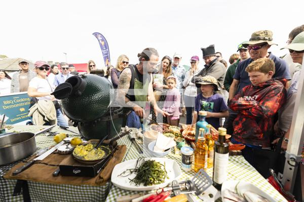 Picture by Sophie Rabey.  26-04-26.  EDABL Seafront Sunday.  
Celebrity Chef - James Stawbridge giving cooking demonstrations.