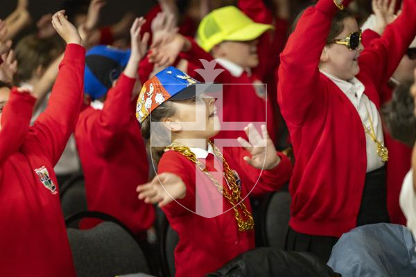 Picture by Sophie Rabey.  29-04-26.  MC Grammar performed to Primary School students at Beau Sejour as part of the Guernsey Literary Festival.