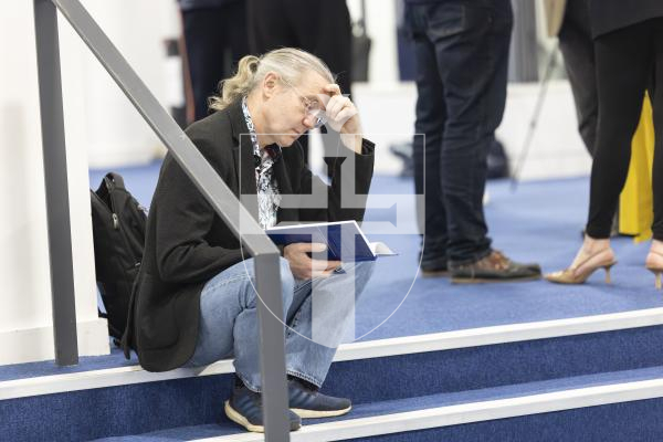 Picture By Peter Frankland. 30-04-26 By-election 2026. Rob Harnish passing the time.