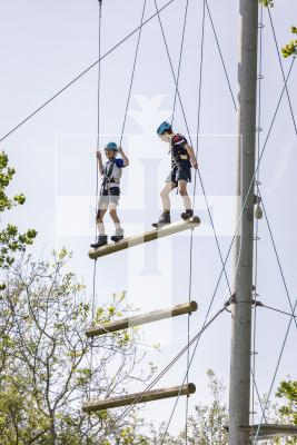 Picture by Sophie Rabey.  01-05-26.  The Combined Cadet Force (CCF) had their Annual Inspection Day.  In the afternoon they took part in a range of activities.
High Ropes.