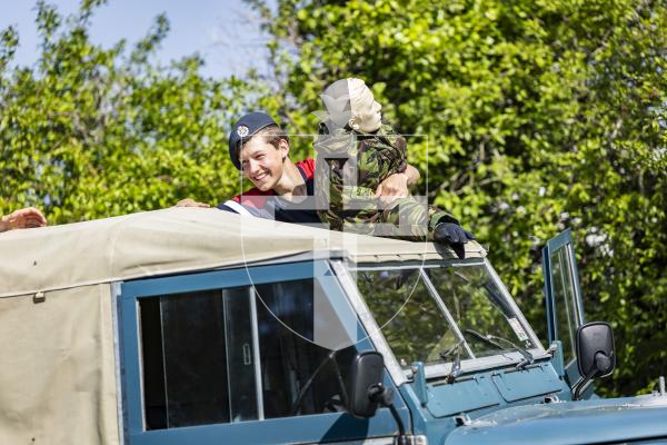 Picture by Sophie Rabey.  01-05-26.  The Combined Cadet Force (CCF) had their Annual Inspection Day.  In the afternoon they took part in a range of activities.
Land mine rescue drill.