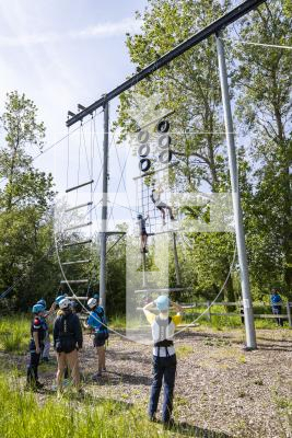 Picture by Sophie Rabey.  01-05-26.  The Combined Cadet Force (CCF) had their Annual Inspection Day.  In the afternoon they took part in a range of activities.
High Ropes.