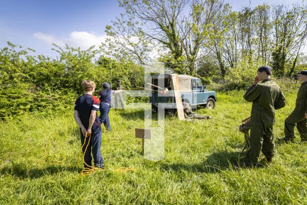 Picture by Sophie Rabey.  01-05-26.  The Combined Cadet Force (CCF) had their Annual Inspection Day.  In the afternoon they took part in a range of activities.
Land mine rescue drill.