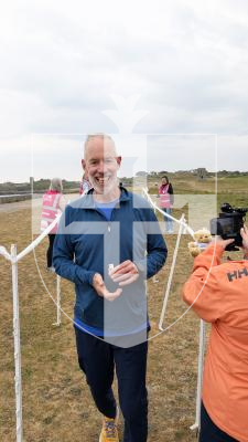 Picture by Sophie Rabey.  02-05-26.  Saturday  morning parkrun had two special guests join in this week.  Founder of Parkrun, Paul Sinton-Hewitt CBE and English journalist, newsreader and broadcaster, Sophie Raworth.  They were both in Guernsey for talks in the Guernsey Literary Festival.