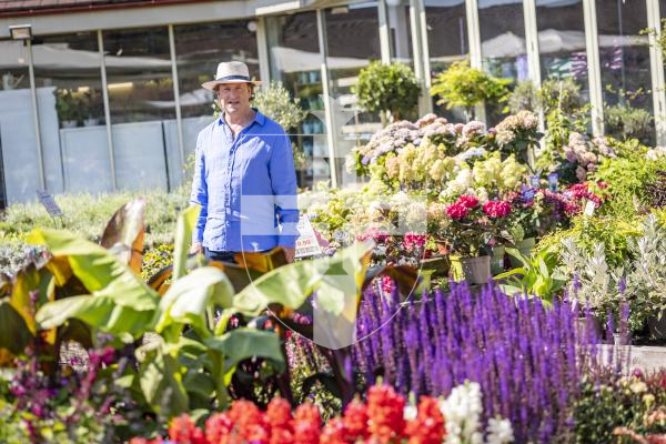 Picture by Sophie Rabey.  03-07-26.  Alan Roper, CEO of the Blue Diamond group,  on the company profits, new garden centres and a deal with Jeremy Clarkson's Diddly Squat farm.  Pictured at Le Friquet Garden Centre.