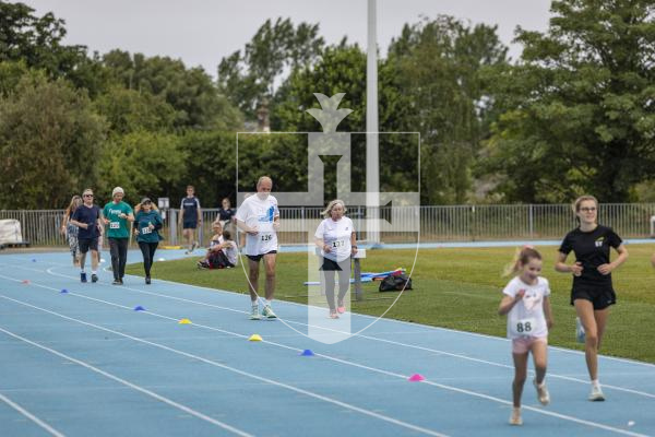 Picture by Sophie Rabey.  05-07-26.  As part of Headway Guernsey’s 20th anniversary celebrations they held a Mighty Mile at Footes Lane for people of all abilities to cover some distance around the track and raise money for the charity.  Supported by Ravenscroft Construction.