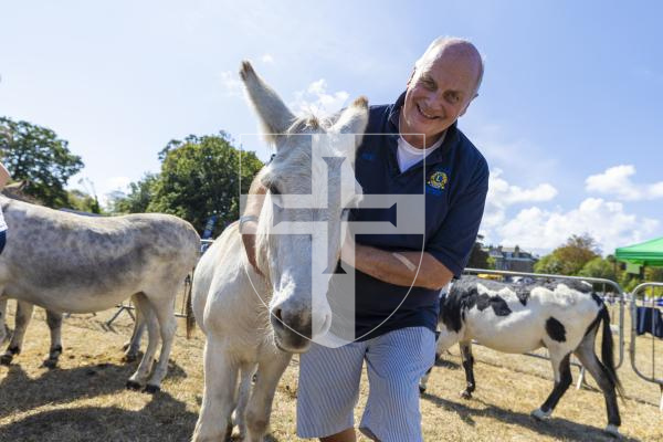 Picture by Peter Frankland. 22-08-26 Lions Club of Guernsey Donkey Derby 2026 at Saumarez Park. Lions Club president Rob Holder.
