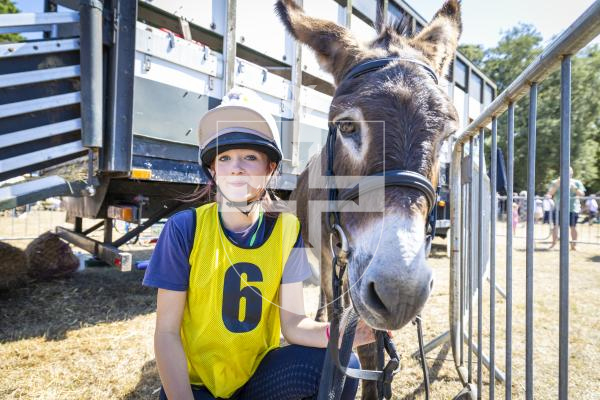 Picture by Peter Frankland. 22-08-26 Lions Club of Guernsey Donkey Derby 2026 at Saumarez Park. Winner of race two was Hollie Ogier on 'Pride of Praxis' (Becky).
