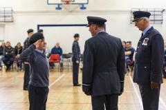 Picture by Sophie Rabey.  01-02-26.  201 Overseas (Guernsey) Squadron of the RAF Air Cadets ceremony at Styx Centre. 
Inspection and presentations were done by special guest, Air Commodore Nick Lowe.
Marley Hatchard (16).