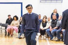 Picture by Sophie Rabey.  01-02-26.  201 Overseas (Guernsey) Squadron of the RAF Air Cadets ceremony at Styx Centre. 
Inspection and presentations were done by special guest, Air Commodore Nick Lowe.
Rhoan Morris (17)