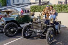 Veteran Car Company Limited, South West - Guernsey Rally 2025 pictured at Les Rocquettes Hotel. Michael and Hilary Rodgers with their 1904 Siddeley.