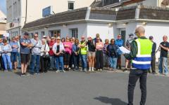 Pic supplied by Andrew Le Poidevin, 14-06-2025. Myles Duquemin organised a protest against the price increases of electricity in Guernsey.