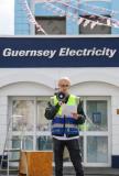 Pic supplied by Andrew Le Poidevin, 14-06-2025. Myles Duquemin organised a protest against the price increases of electricity in Guernsey.