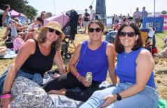 Pic supplied by Andrew Le Poidevin: 14-06-2025.
The Guernsey Together Festival at the Rabbit Warren. Marina Bourgaize, Anna and Claire Duckworth.
