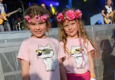 Pic supplied by Andrew Le Poidevin: 14-06-2025.
The Guernsey Together Festival at the Rabbit Warren. Six year old friends Elodie De Putron and Izabella Le Page were enjoying being able to get close to the stage.