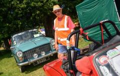 Pic supplied by Andrew Le Poidevin: 15-06-2025.
The 2025 Guernsey Classic Vehicle Club show at Saumarez Park. Event organiser John Bichard had two cars, an Austin A40 and a Triumph Spitfire, on display.