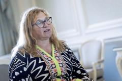 Picture by Peter Frankland. 03-09-25 Fiona Drane was the guest speaker at a Guernsey Hospitality Association event at Moores Hotel. She was talking about the possibility of introducing a visitor levy.