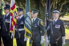 Picture by Peter Frankland. 28-09-25 HMS Charybdis and HMS Limbourne memorial service at Le Foulon Cemetery.