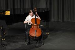 Picture by Sophie Rabey.  10-03-25.  Guernsey Eisteddfod 2025 at Beau Sejour. 
Monday 10th March - Afternoon Session.  
Class M054 - CELLO UNDER 14 (The Eileen Ferbrache Junior Cup)
Imala Bearder - Suite No.1 BWV 1007