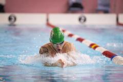 Picture by Peter Frankland. 27-09-24 Swimming at St Sampson's High School. The Wayfarers Travel Island Championships 2024. Luke Le Cras, 19.