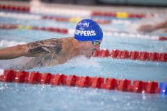 Picture by Peter Frankland. 27-09-24 Swimming at St Sampson's High School. The Wayfarers Travel Island Championships 2024. Ross Teates, 41.