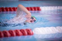 Picture by Peter Frankland. 27-09-24 Swimming at St Sampson's High School. The Wayfarers Travel Island Championships 2024. Kadee Truffitt, 13.