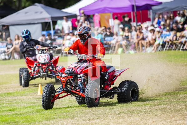Picture by Sophie Rabey.  23-08-23.  First day of the North Show at Saumarez Park.
Paul Hannam ATV Stunt Show.