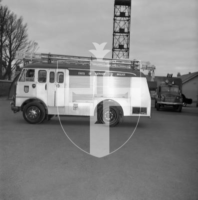 Picture by Guernsey Press. Fire engines from the 1960s  for picture sale.
FEPS