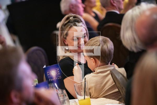 Picture by Sophie Rabey.  07-10-23.  Pride of Guernsey 2023 Awards at St Pierre Park.
Emergency Hero of the Year, sponsored by The Medical Specialist Group.   WINNER - Colby Bridgman (aged 6), with his mother Jess Payne.