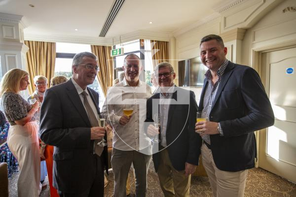 Picture by Luke Le Prevost. 07-10-23.
Pride of Guernsey Awards 2023.
L-R Bailiff Sir Richard McMahon, Allan Sillott, Andy Coleman and Stuart Moyles