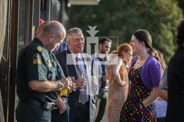 Picture by Luke Le Prevost. 07-10-23.
Pride of Guernsey Awards 2023.
L-R Bailiff Sir Richard McMahon and Juliet Pouteaux