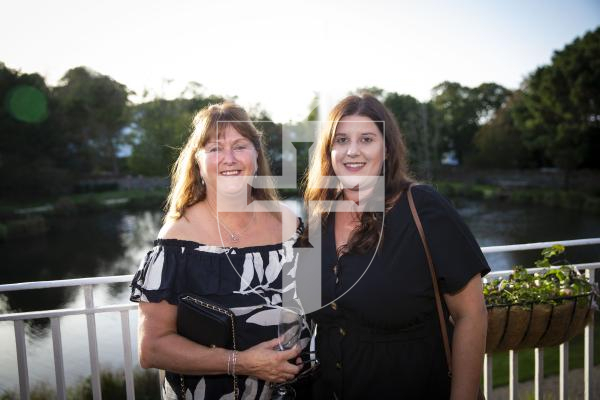 Picture by Peter Frankland. 07-10-23 Pride of Guernsey Awards 2023. L-R - Linda McCulloch and Jenny Atkinson.
