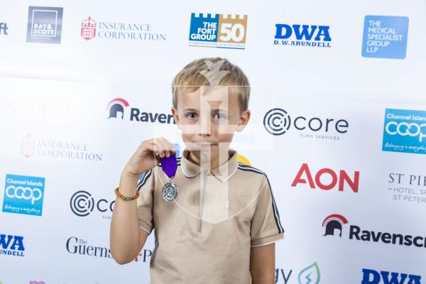 Picture by Peter Frankland. 07-10-23 Pride of Guernsey Awards 2023.  Colby Bridgman (6 years old)