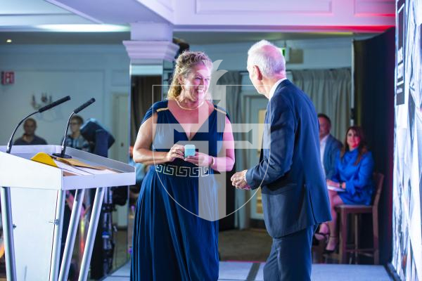 Picture by Peter Frankland. 07-10-23 Pride of Guernsey Awards 2023.  Anita Davies and Martin Search of Ray and Scott.