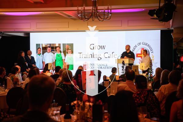 Pic supplied by Andrew Le Poidevin, 19-10-2024. The 2024 Guernsey Press Pride of Guernsey Awards night at St Pierre Park Hotel.
Diversity & Inclusion Award sponsored by Guernsey Energy.
Presented by Michelle Steele.
Winner Grow Training Cafe.