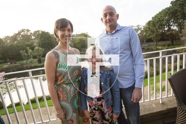 Picture by Sophie Rabey.  19-10-24.  Guernsey Press Pride of Guernsey Awards 2024.
L-R Krista Doggett, Brooke Doggett (8) and Adrian Doggett.